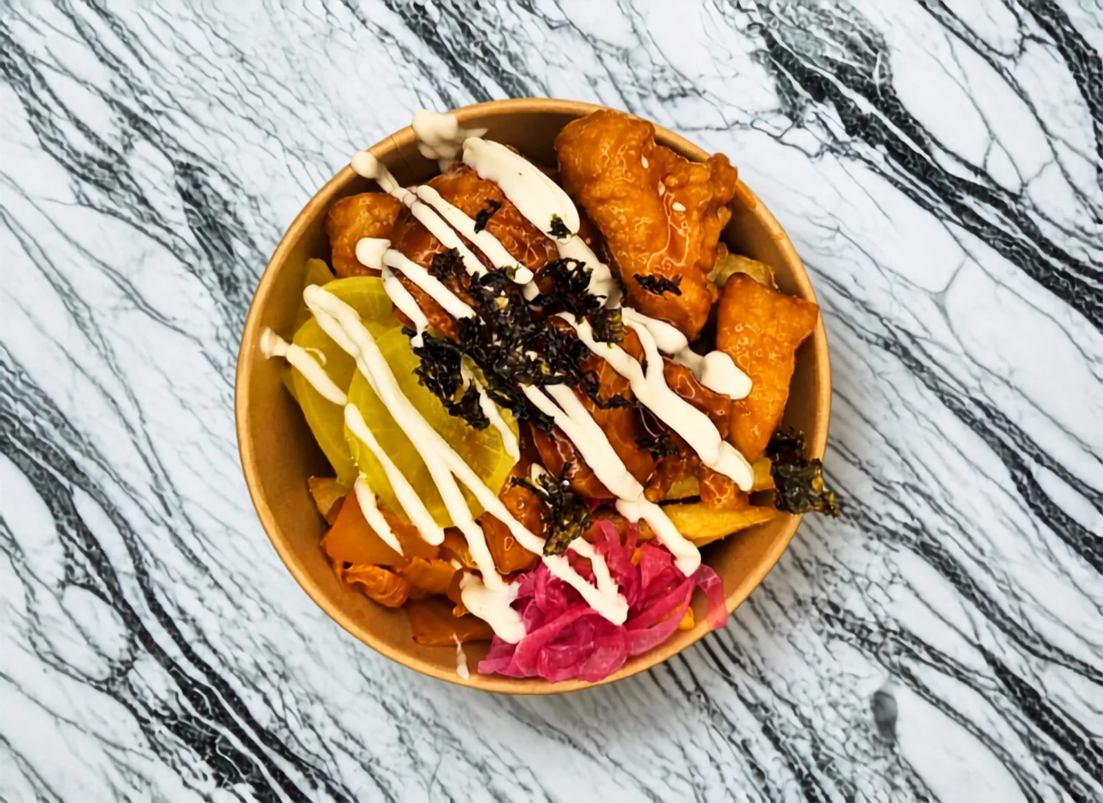 Loaded Fries Orange Chicken